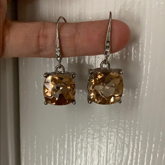 Jewelry - Rose Gold Bling Drop Earrings